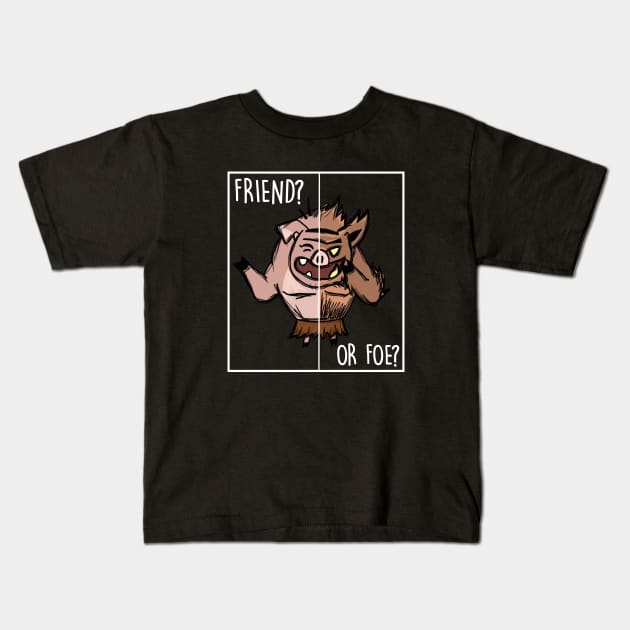 Don't Starve - Pigmen Pig Kids T-Shirt by dogpile